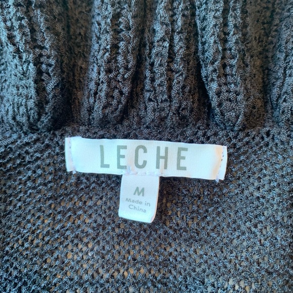 Leche Ruffled Open-Knit Cardigan - Picture 6 of 7